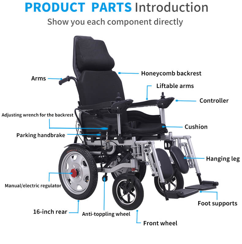 Electric High Backrest Wheelchair