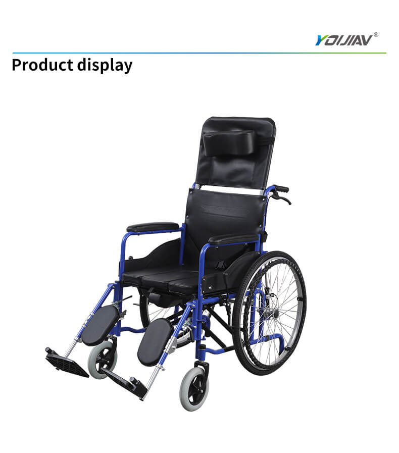 High Back Wheelchair, Ultra-Light Folding Aluminum Wheelchair, High Back Reclining Wheelchair