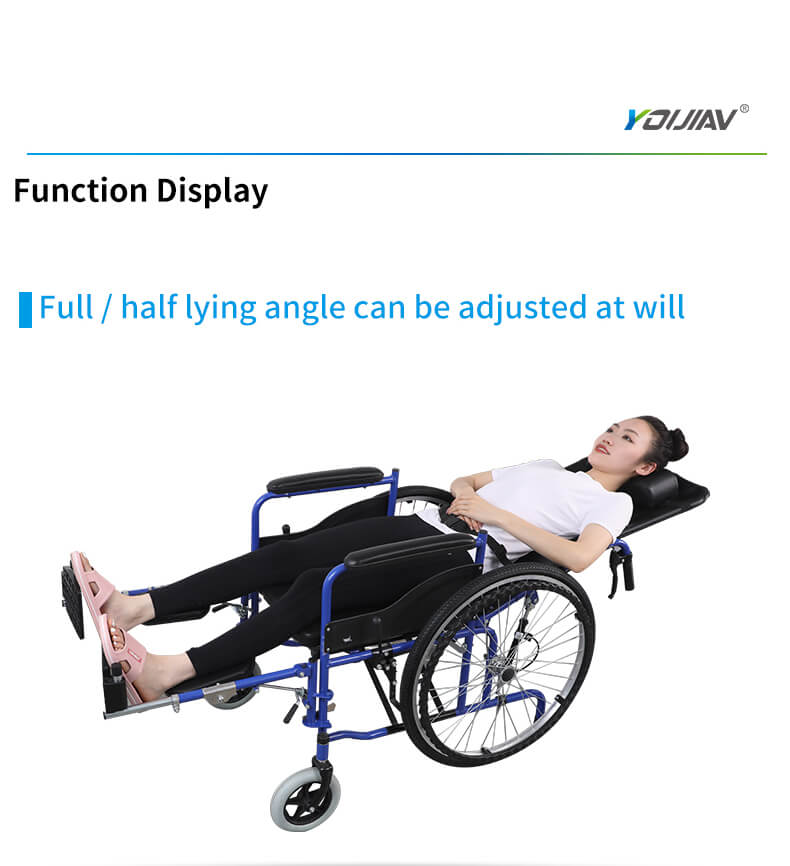 High Back Wheelchair, Ultra-Light Folding Aluminum Wheelchair, High Back Reclining Wheelchair