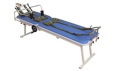 What is the Cervical and Lumbar Traction Bed